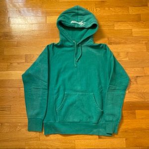 ‼️❌SOLD❌‼️Supreme Embroidered Script Hoodie —Green